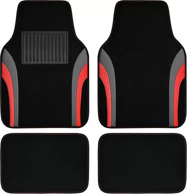 Cross-Border Amazon Temu Hot-Selling Car Upper Protection Mats, Stain-Resistant, Easy to Care For, Non-Slip, Universal Mats Wholesale (Universal Foot Pad) - style-five-red