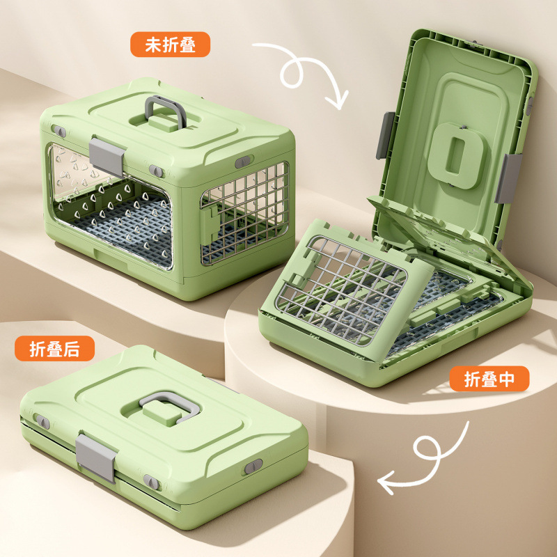 Portable Foldable Pet Carrier for Travel, Car Use, Cat Transport Box, Breathable and Portable Cat Box for Outings and Travel