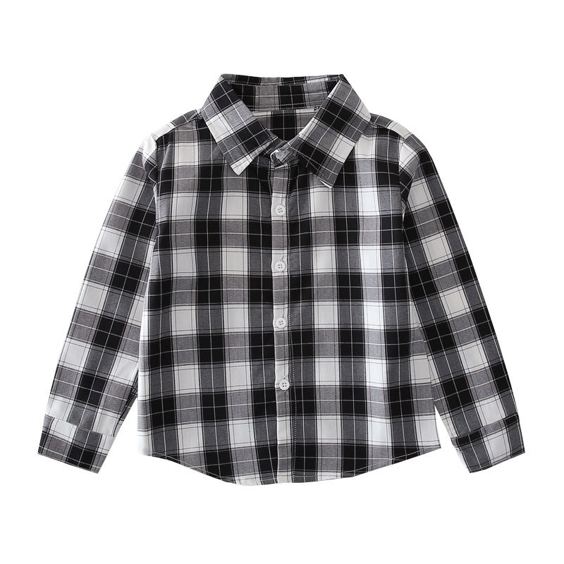 흑백 격자 무늬 셔츠