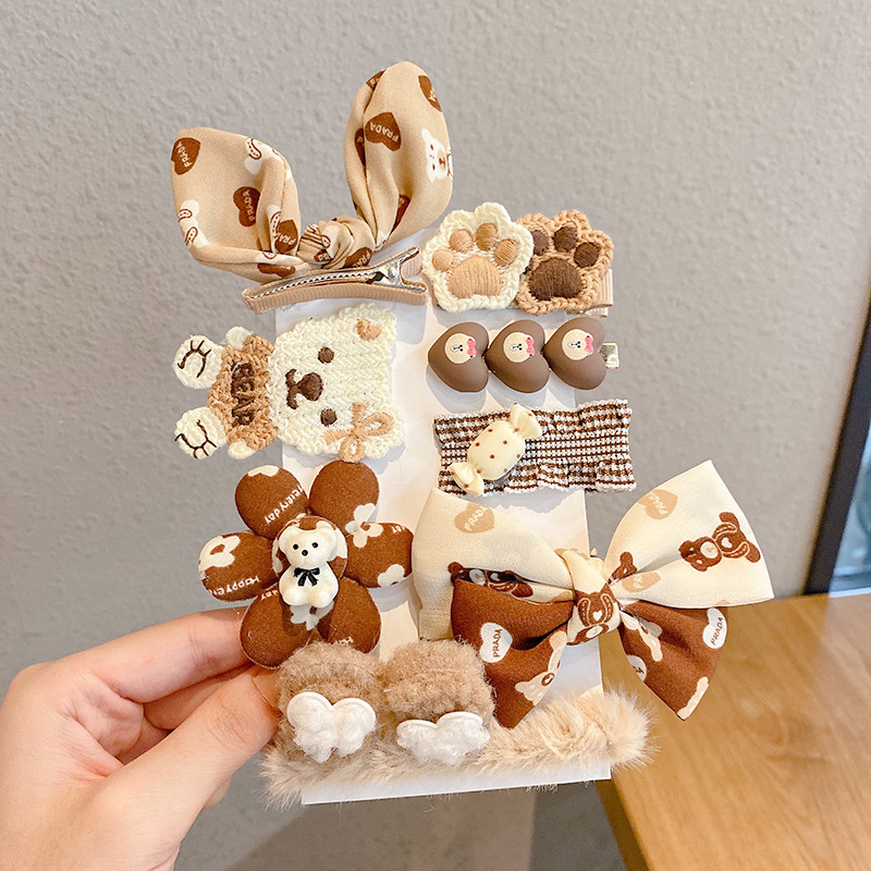 Horquilla para niños de otoño e invierno, sensación de alta calidad, no daña el cabello, pequeña fragancia, horquilla de felpa para niña, tocado, lindo clip lateral