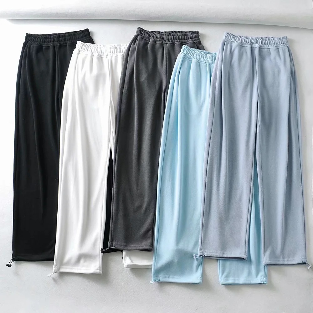 elastic waist drawstring waist sweatpants NSHS29091