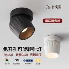 明装スポットライト調整角度led天井灯家庭用リビングルームには主灯がありません。