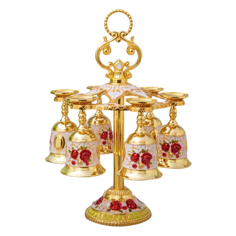 Nordic Luz de lujo regalo Copa traje decoración del metal vino blanco taza colgando espíritus taza al por mayor