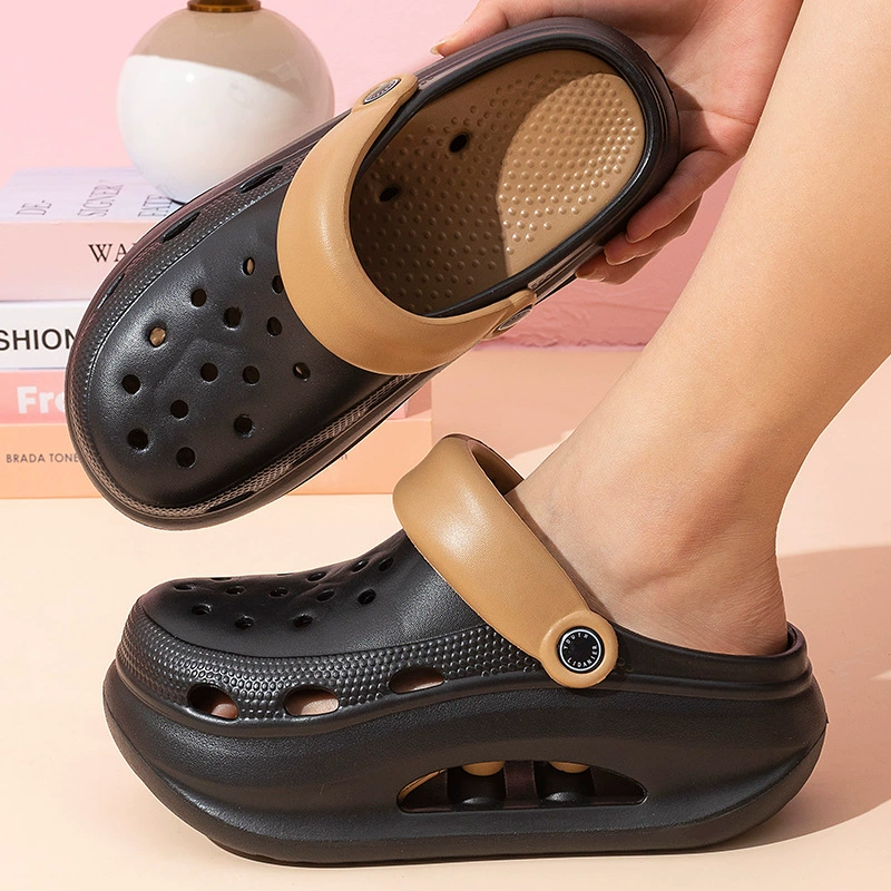 Женские сабо на толстой подошве, новые, нескользящие, пляжные, с закрытым носком, летние, для улицы