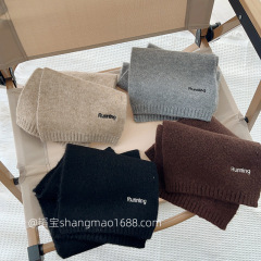 韓国系刺繍アルファベットセット子供用マフラー