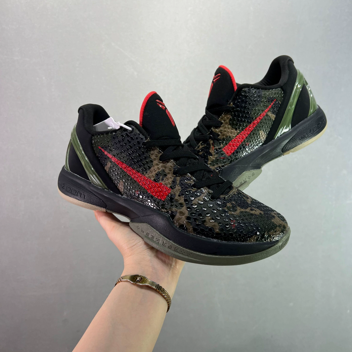 Высокая версия Kobe 6 Green Hornet Практические баскетбольные кроссовки мужские с воздушной подушкой, кроссовки для улицы Kobe Cement Globe
