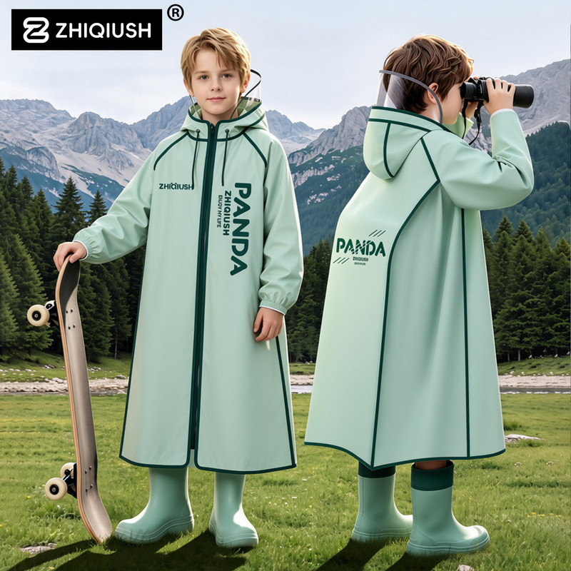 Raincoat for children going to school, suitable for boys and girls, primary and middle school students, older children, long durable rain poncho for boys and girls Raincoat for children going to school, suitable for boys and girls, primary and middle school students, older children, long durable rain poncho for boys and girls