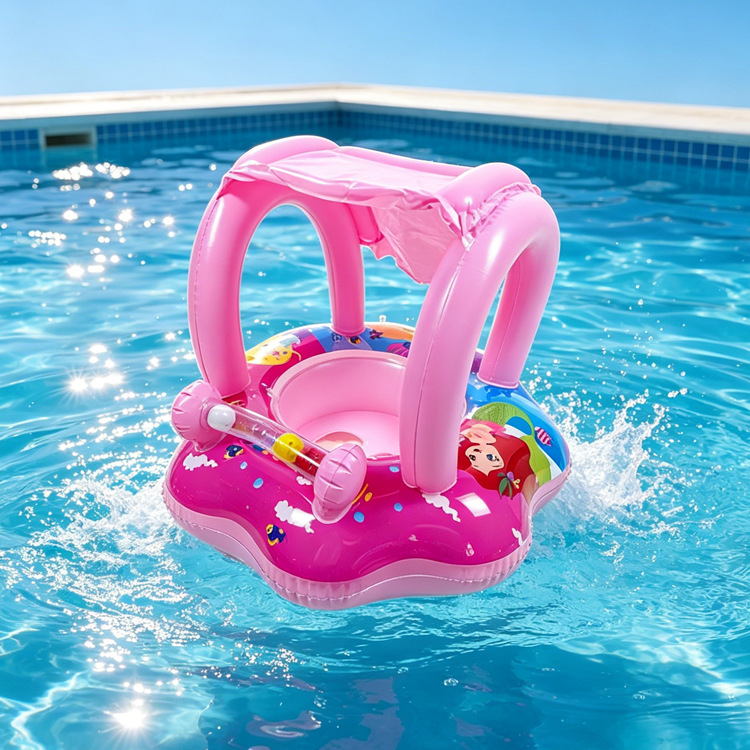 Anillo de natación infláble para niños pequeños barcos de agua para bebés embarcaciones de agua engrosado PVC asiento de niños PVC ecológico image 55