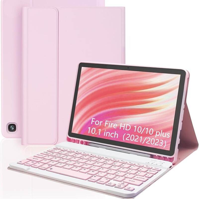 Suitable for Amazon Amazon Fire Hd 10Plus Bluetooth Keyboard Protective Cover 10.1 Wireless Magnetic Case