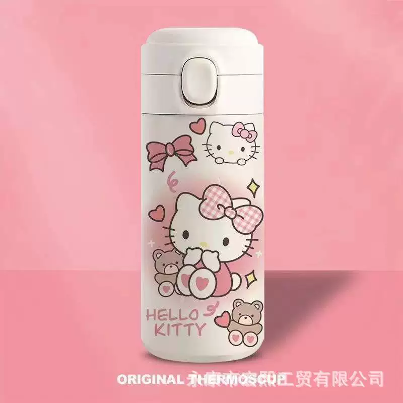 Sanrio, клубника, высококачественное стекло нержавеющая сталь, ручной чайник мультфильм для детей начальной школы, новая коллекция