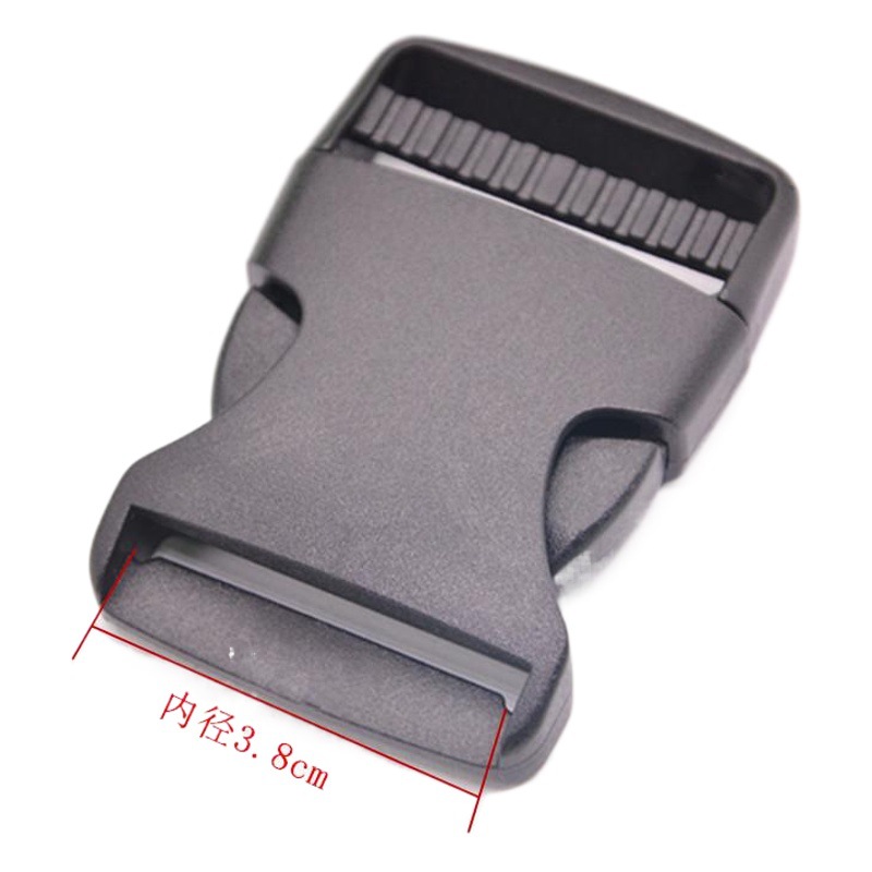 Plastic Safety Buckle Black Supply for Luggage Accessories Bag Buckle Double Adjustment Buckle Factory Ready Stock