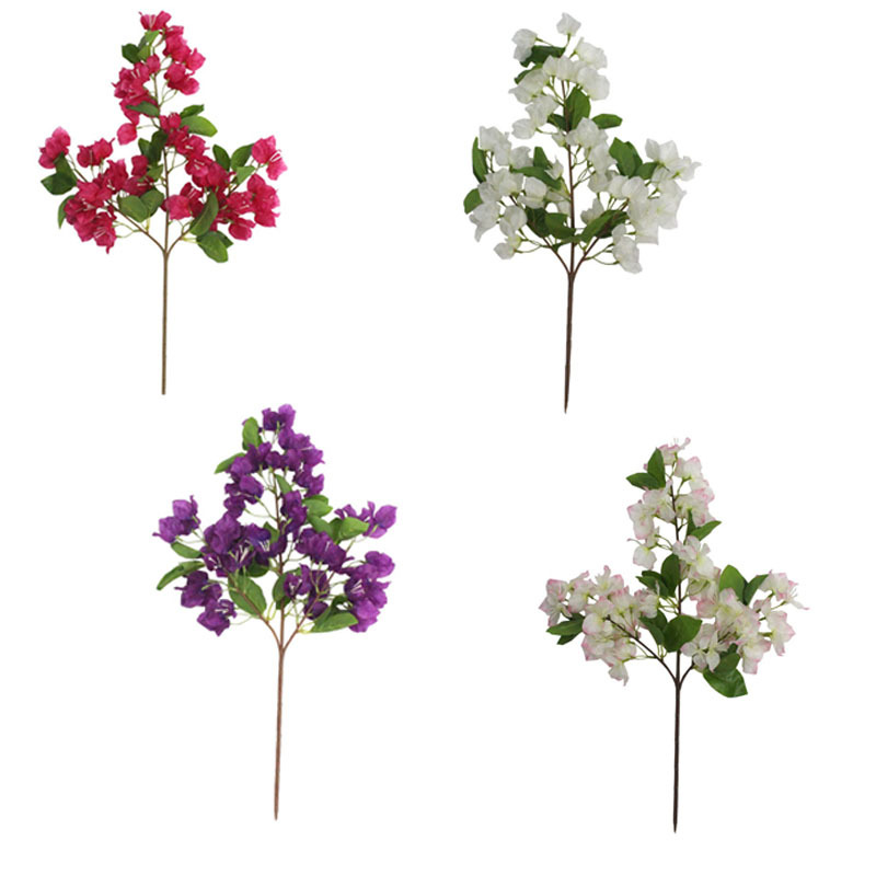 仿真植物三角梅室内装饰三角梅花婚庆酒店落地插花树厂家批发