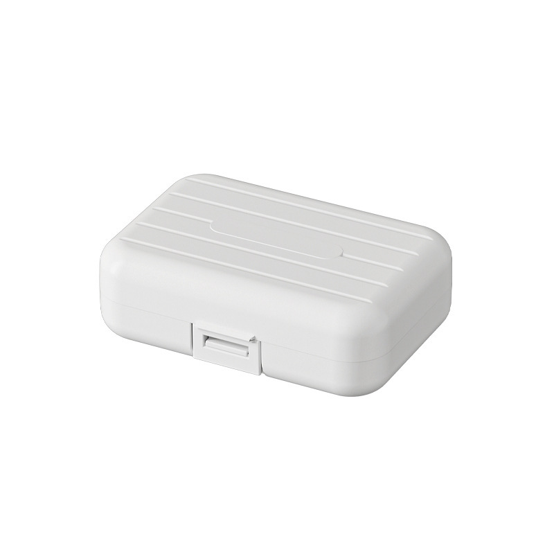 Turismo simple viento joyas portátiles pequeñas cajas de almacenamiento de anillos, pendientes de collar, pendientes de joyería, cajas de almacenamiento divididas