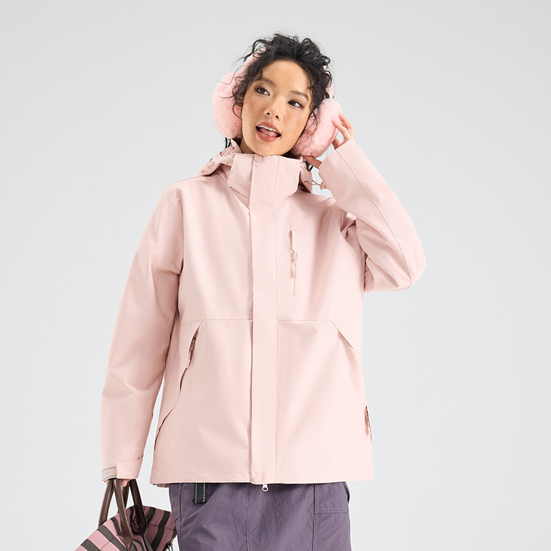 户外冲锋衣男款三合一骆陀定制工作服防寒保暖秋冬新款三防外套女|undefined