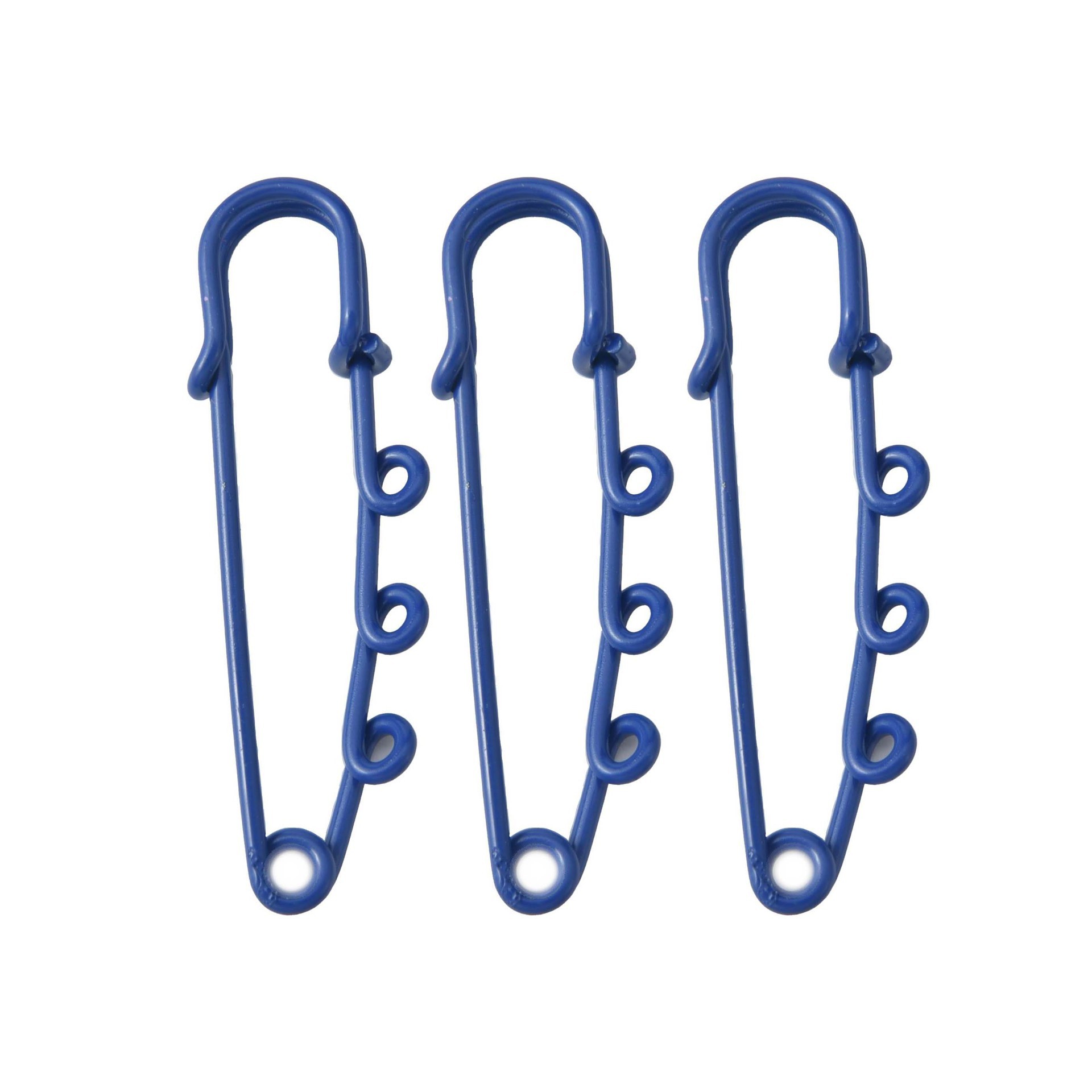 Broche décorative personnalisée à trois trous, serre-taille, avec boucle de sécurité anti-dévoilement._voghion.com