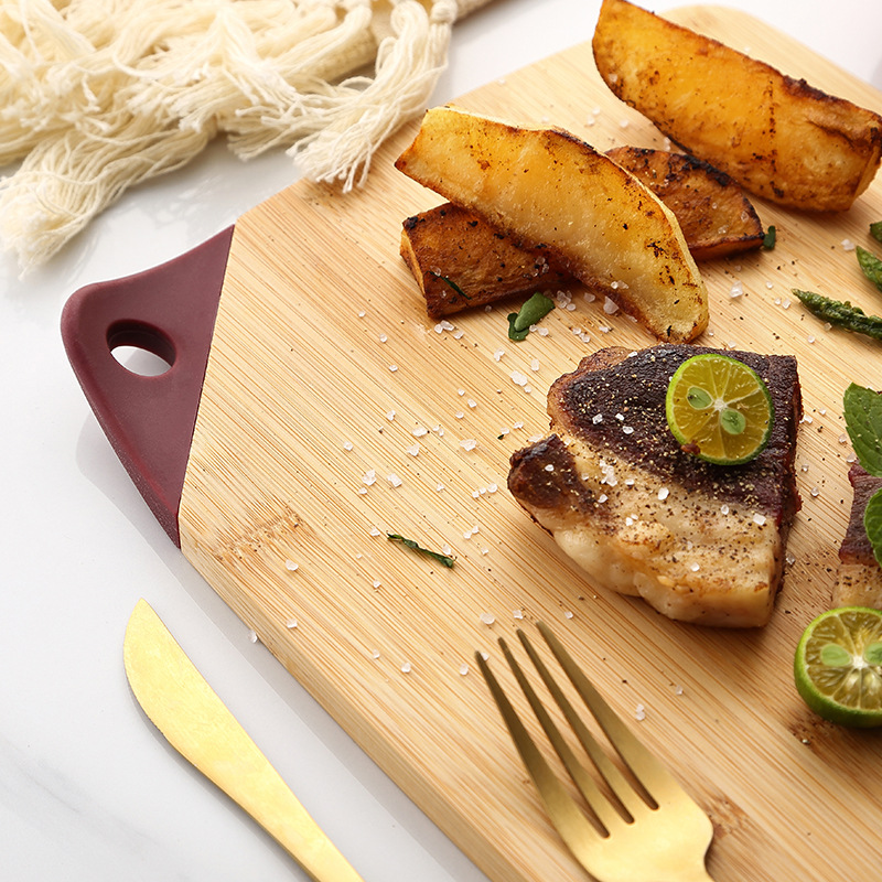 现货家用竹制切菜砧板 现代简约菜板三件套 厨具竹菜板批发