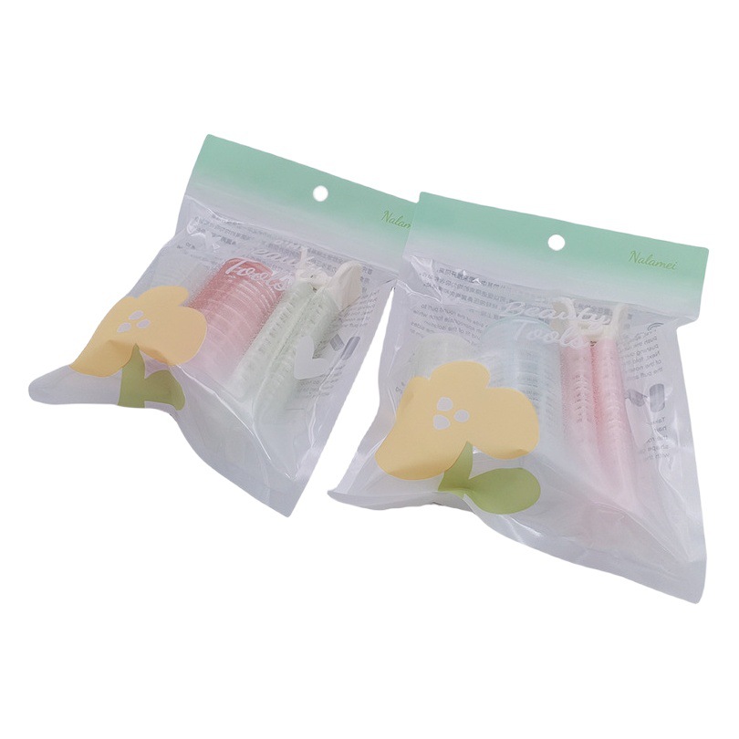H1422 0018 mullido rizador de pelo + clip de gran volumen pera flor perezoso plástico perm pelo rizador de pelo
