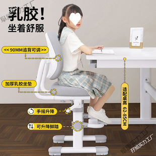 Children's Learning Chair Can Be Lifted and Adjusted, Home Writing Chair, Special Correction Chair for Primary School Students