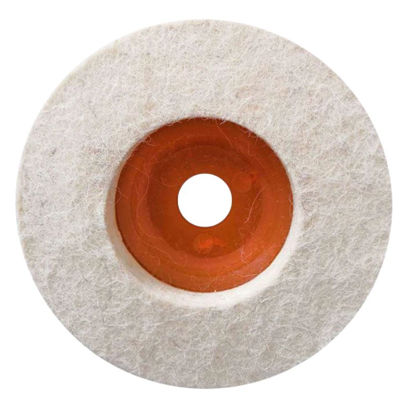 В наличии Оптовая продажа Колесо из тонкой белой шерсти Нержавеющая сталь Угловая полировка Войлочное колесо Колесо для полировки камня