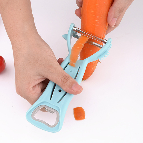 Multifunctional Stainless Steel Peeler with Bottle Opener, Melon Peeler, Fruit Peeler, Home Use Potato Shredder, Skin Peeler and Shredder