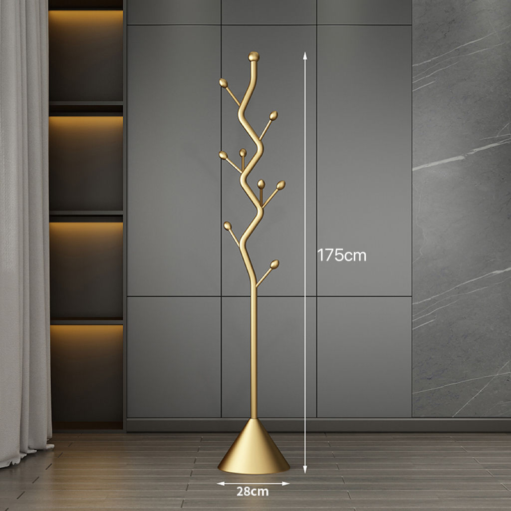 Coat Rack Floor-Standing Bedroom Vertical Clothes Rack Household Simple Clothes Drying Rack Room Bag Rack