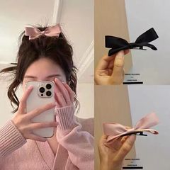 かわいい蝶結びの立体的なヘアピンの少女ピンクの前髪クリップの小さい耳の頭飾りの赤い本はトップクリップを推薦します。