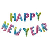 Cross -border 16 -inch Happy New Year New Year's Happy Letter Aluminum Film Balloon Set