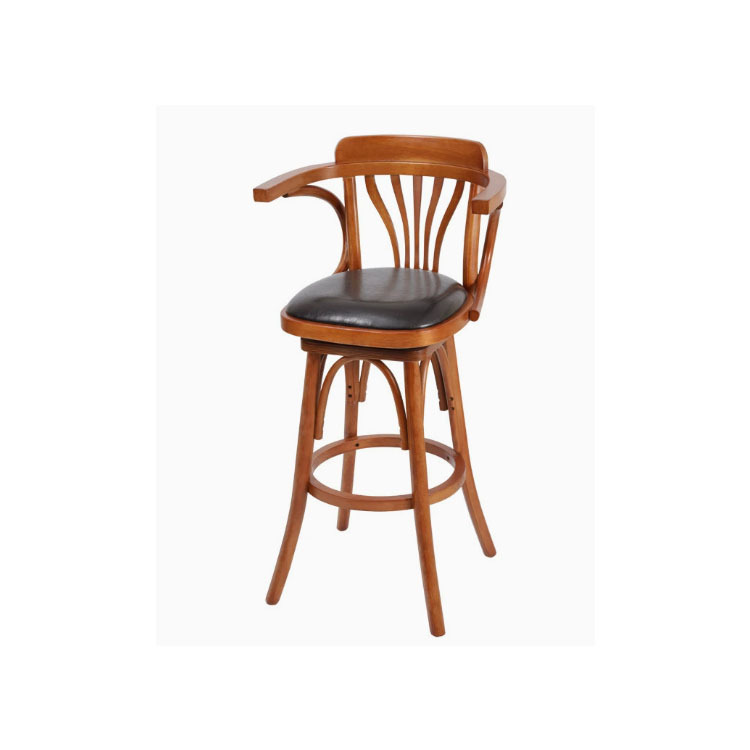 Mesa y silla de bar de madera sólida Commune Mesa alta mesa industrial de bar sofá de tarjeta de bar silla