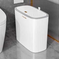 ゴミ箱家庭用寝室リビングキッチントイレの新型大容量挟み蓋付き寮専用桶