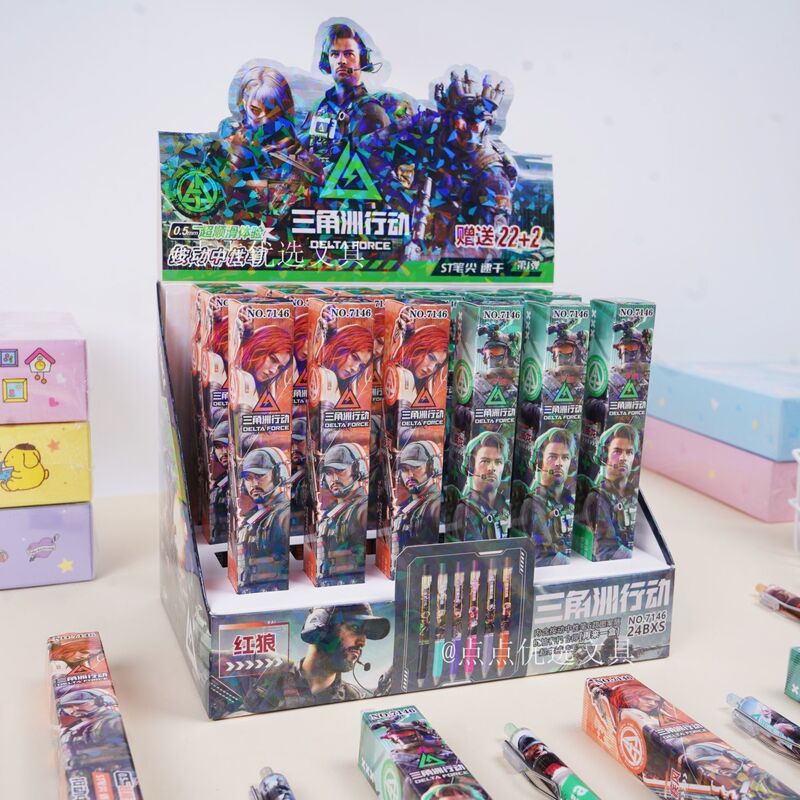 Delta Action Blind Box Press Gel Pen Internet Celebrity 2025 New Ins High-Looking Student Stationery Delta Action Blind Box Press Gel Pen Internet Celebrity 2025 New Ins High-Looking Student Stationery