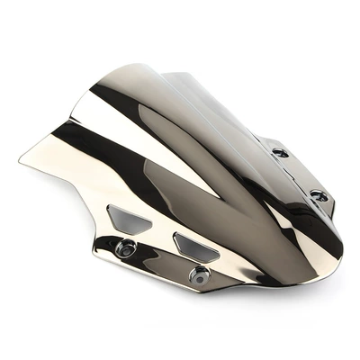Windshield Plate 17-25 Years | Motorcycle front windshield - electroplated-silver