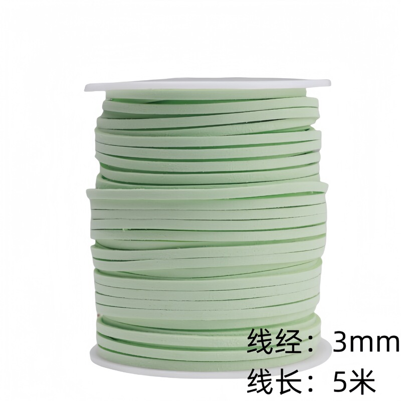 马卡龙氛围感3mm韩国绒皮绳细丝带鹿皮绳高颜值手作蝴蝶结编织绳|undefined