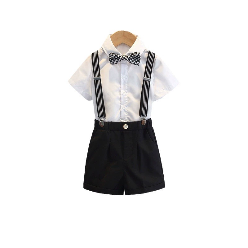 Flower boy costume for early age, long-sleeve, overall, trousers, classic suit jacket for boys, British style