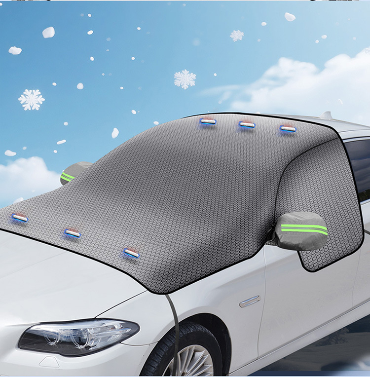 Car Snow Shield Three-Window Cover Snow Cover Winter Snow-Proof and Anti-Freeze Car Cover Oxford Cloth Snow Shield Cross-Border Hot Sale