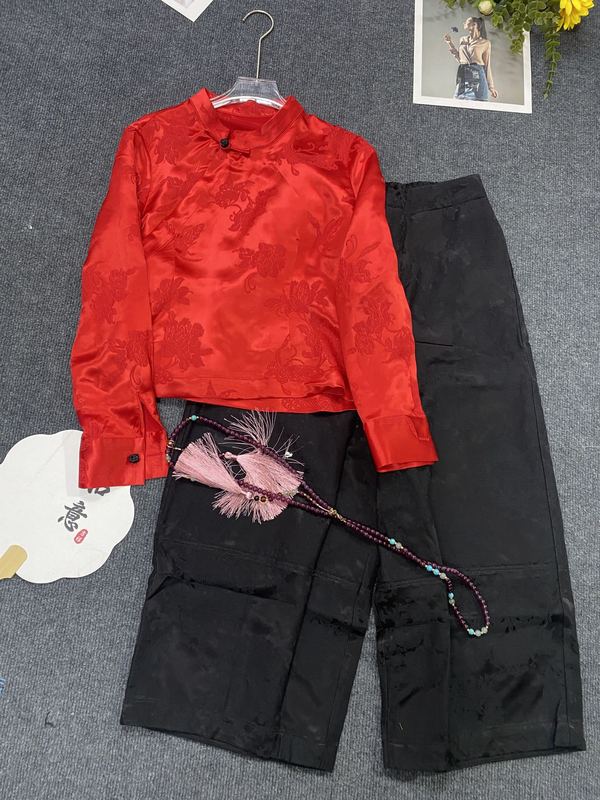 南油爆款新中式篙品质真丝冠乐绉上衣长袖2025秋款优雅气质衬衫女|undefined