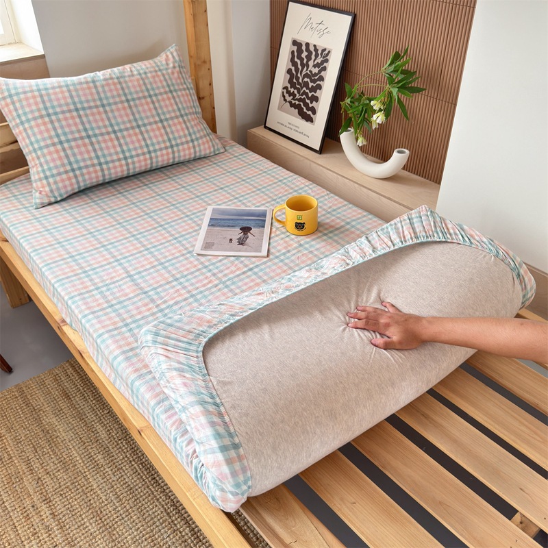 Cubierta de cama de algodón para dormitorio de estudiantes durante la temporada escolar Cubierta de cama de algodón 90x190 Cubierta protectora de colchón individual para dormitorio