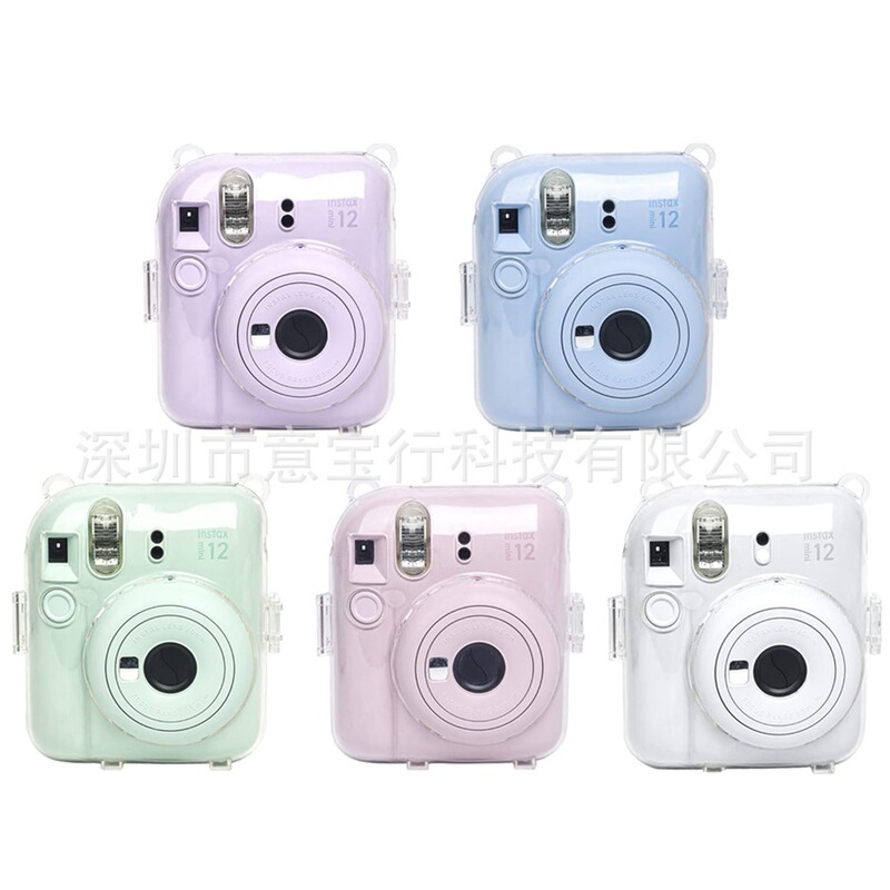 2023 Polaroid mini12 special crystal shell with shoulder strap drop-resistant protective shell 2023 Polaroid mini12 special crystal shell with shoulder strap drop-resistant protective shell