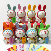 《特价》哆啦A梦兔兔集福盲盒兔年吉祥物小叮当猫手办模型摆件