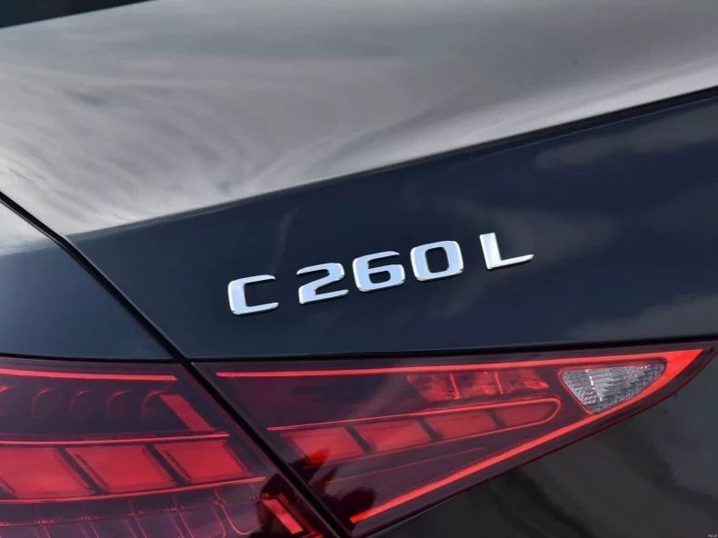 Mercedes-Benz E300L C260L C200L rear emblem, custom lettering for car decoration, E-Class and C-Class black rear car sticker