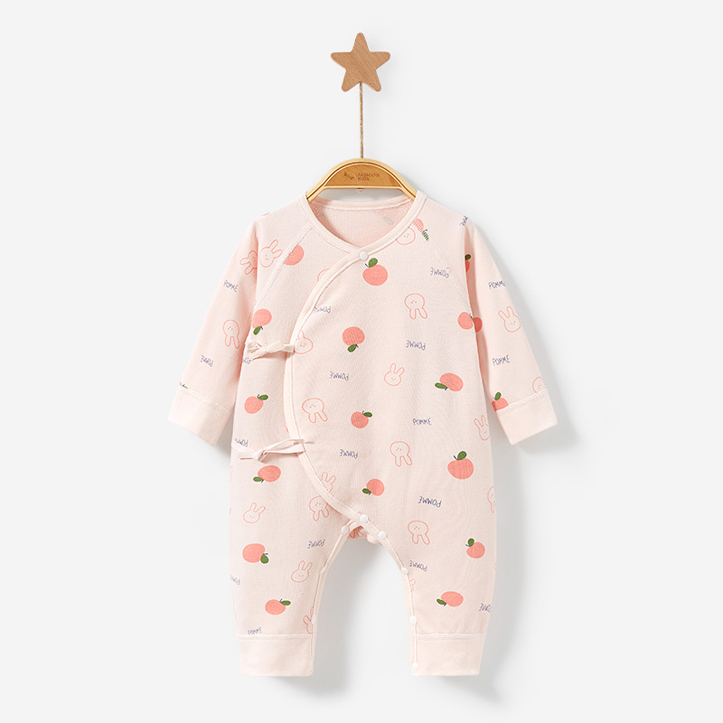 Bebé recién nacido Ropa de primavera, otoño e invierno temprano nacido puro algodón de fondo caliente hombres y mujeres monje mameluco traje bebé mono