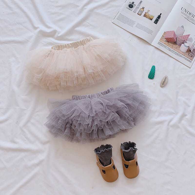 Puffy Skirt Girls Half-Skirt New Princess Dress Baby Cake Fabric Skirt Children Versatile Stylish Short Skirt