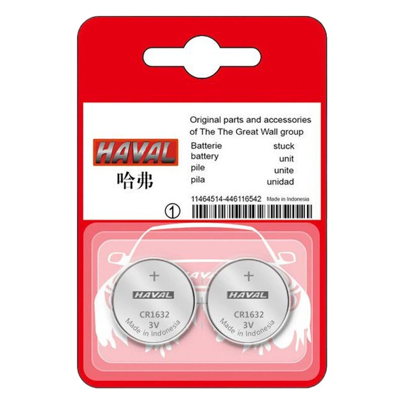 Подходит для Great Wall Harvard H6 H5 H1 Автомобильный складной ключ пульт дистанционного управления Кнопка батарея CR1632 оригинальный 3 В