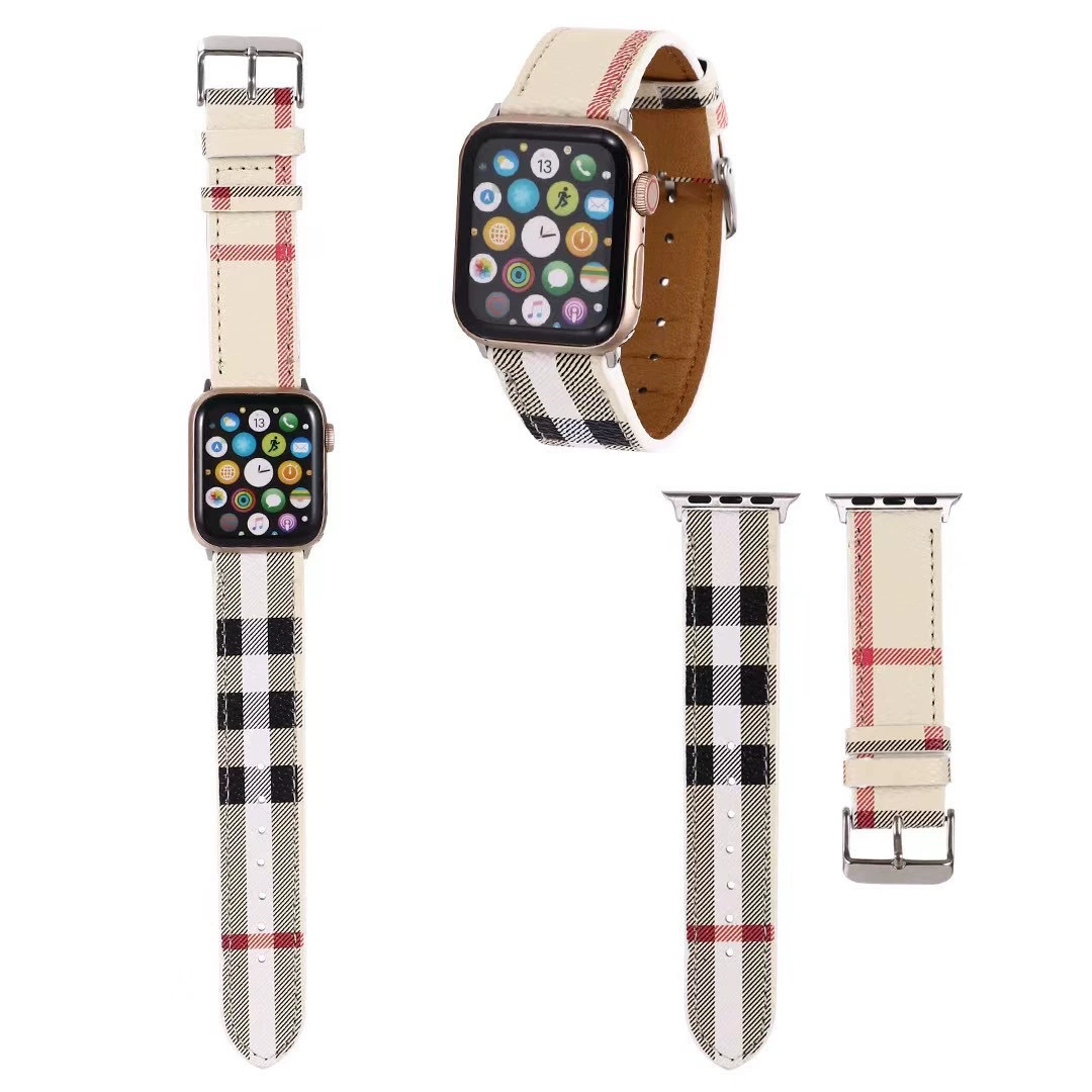 Свободная торговля экспресс-соответствует дорогим Apple с iWATCH кожаные штрихи часы с Apple1234567 поколения MM