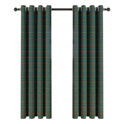 Cross-border New Christmas American Retro Blackout Curtains Red and Green Plaid Holiday Living Room Bedroom New Year Curtains Finished Products