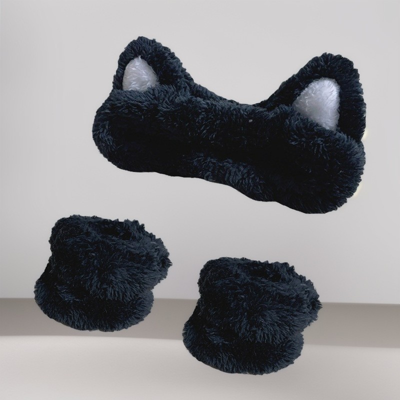 Transfronterizo cara lavado banda para el cabello correa para la muñeca Imitación Piel de conejo color sólido felpa impermeable banda para el cabello Amazon absorbente sudor-limpieza al por mayor