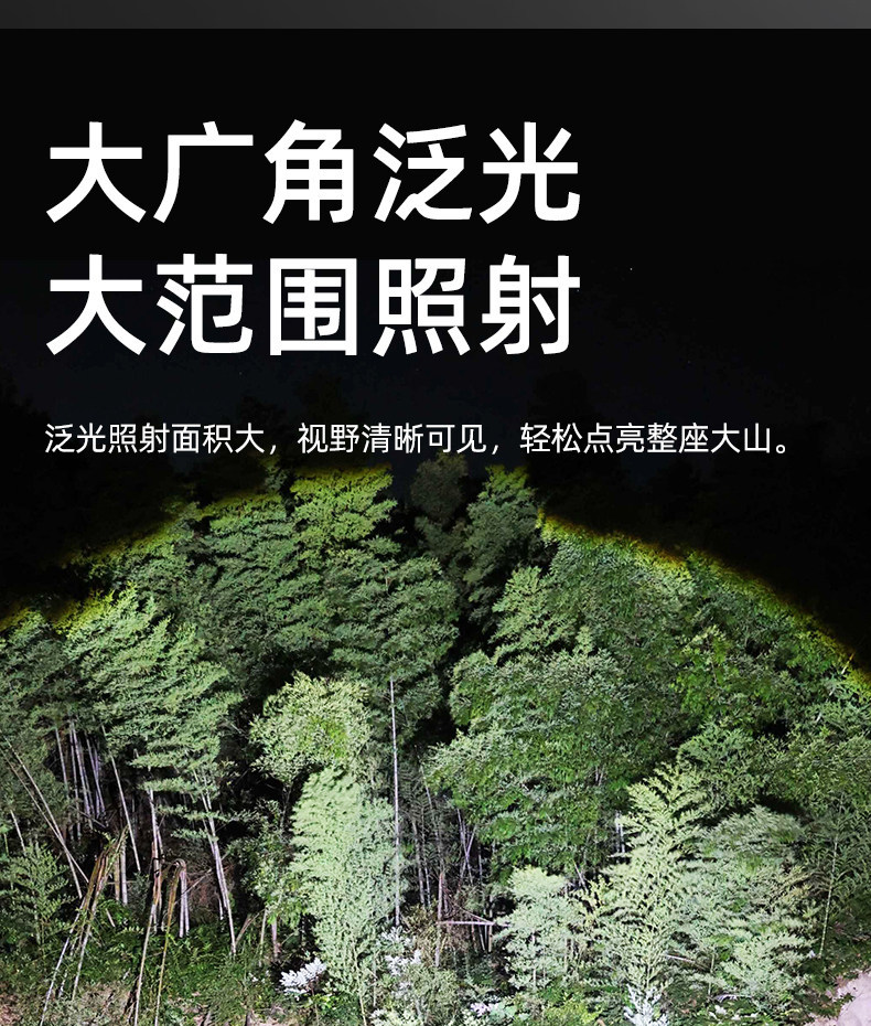 Aluminum Alloy Flashlight, Outdoor Strong Light, Flash Flashlight for Adventure, Ultra-Bright, High-Lumen, High-Power Lithium Battery, Long-Lasting Flashlight