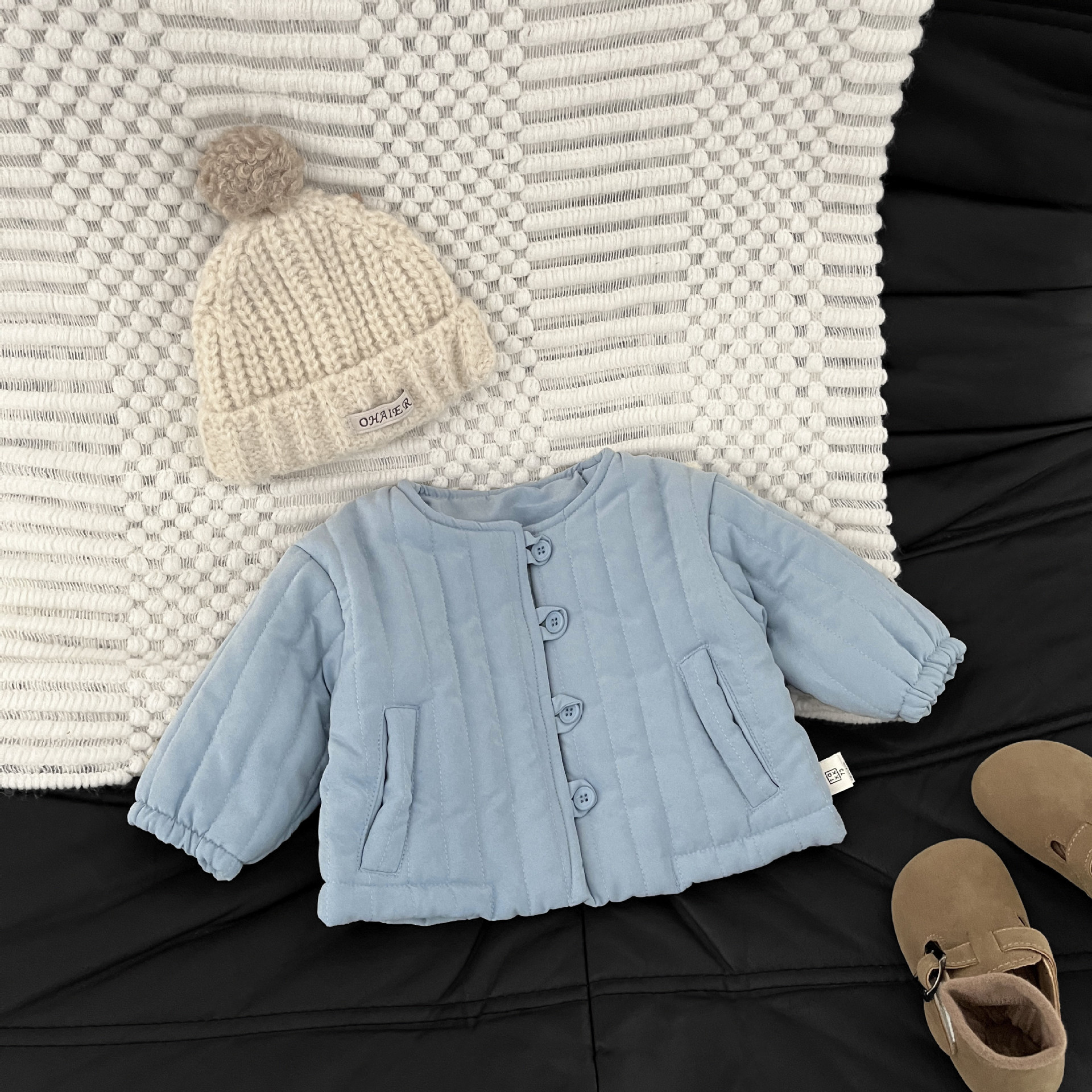 Bebés coreanos de invierno chaqueta de algodón nuevo estilo extranjero ropa de algodón gruesa para niños chaqueta de algodón caliente para niños