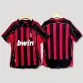 06-07ac milan home short-sleeved unprinted number