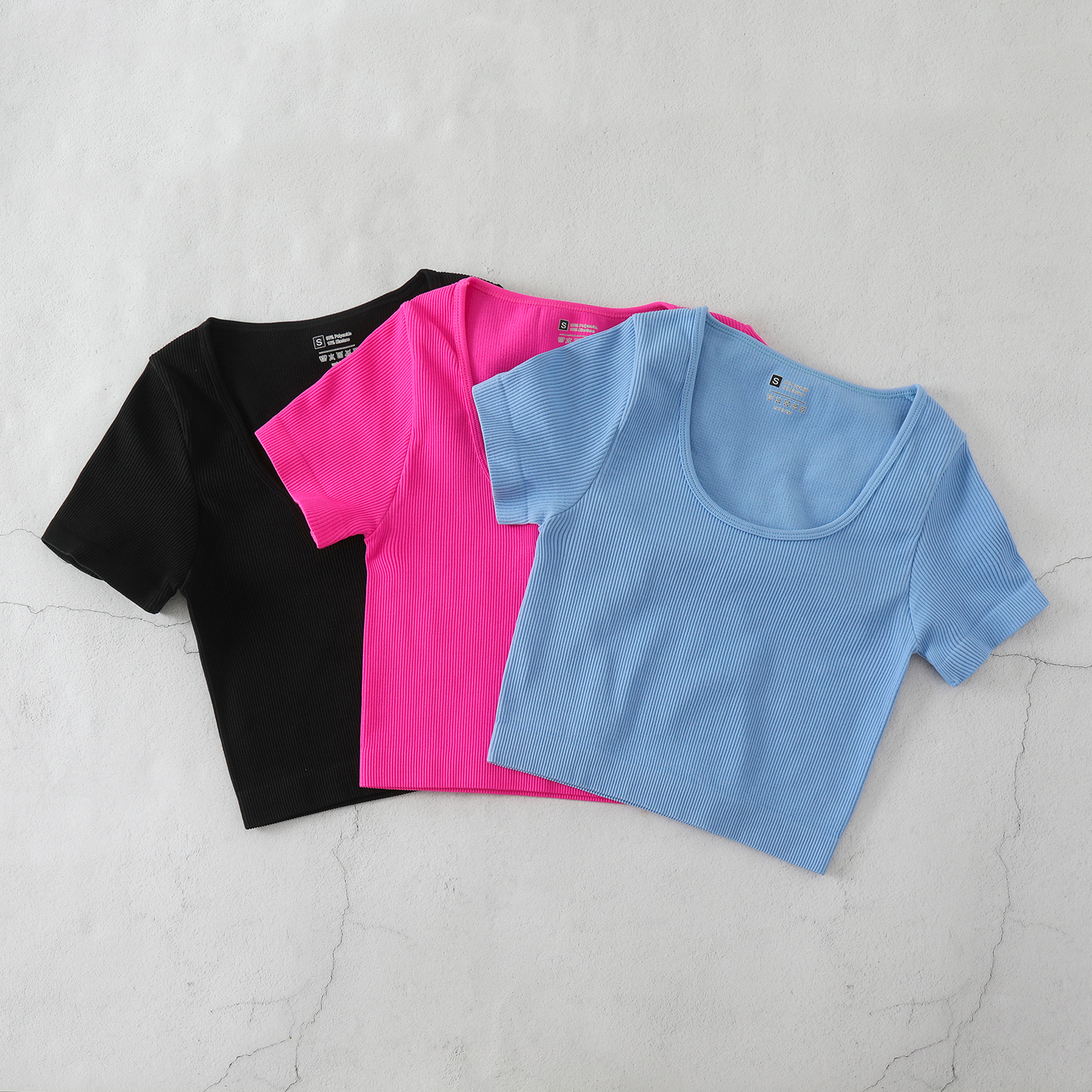 Women's Clothing yoga clothes sexy short elastic navel exposed fitness clothes autumn and winter T shirt seamless sportswear_voghion.com