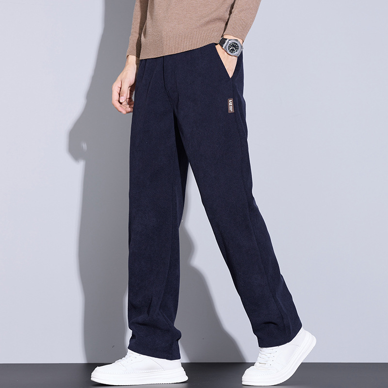 American-style High-end Business Pants Men's Autumn New Loose Comfortable Breathable Stretch Straight All-match Men's Casual Pants